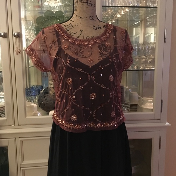 ๐70% OFF RETAIL Free People sequin mesh blouse - Picture 6 of 8